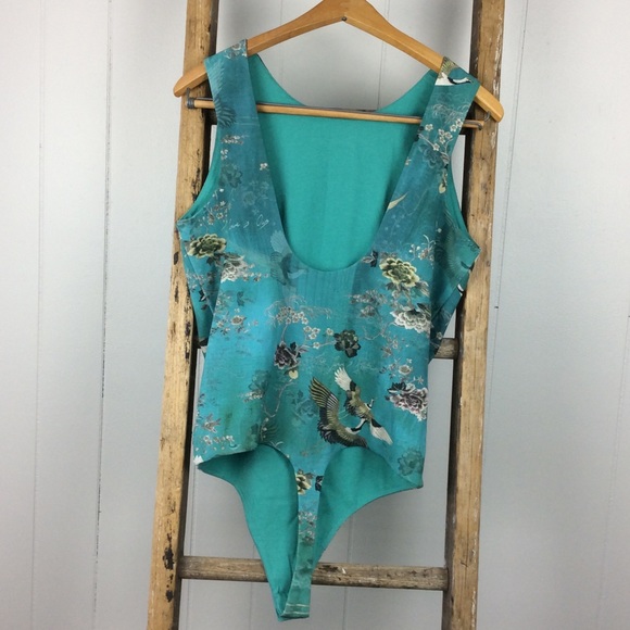 All Saints Layla Rejuvenate Bodysuit Khaki Green - Picture 3 of 8